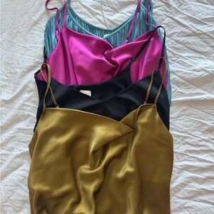 Nine West Women's Camisoles in Teal, Magenta, Black, and Gold